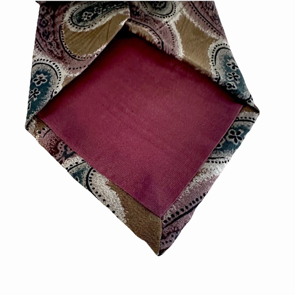 Chauncey Men’s 100% Silk Paisley Tie – Made in Korea – Classic 55”x3.5”‎ - Picture 3 of 8